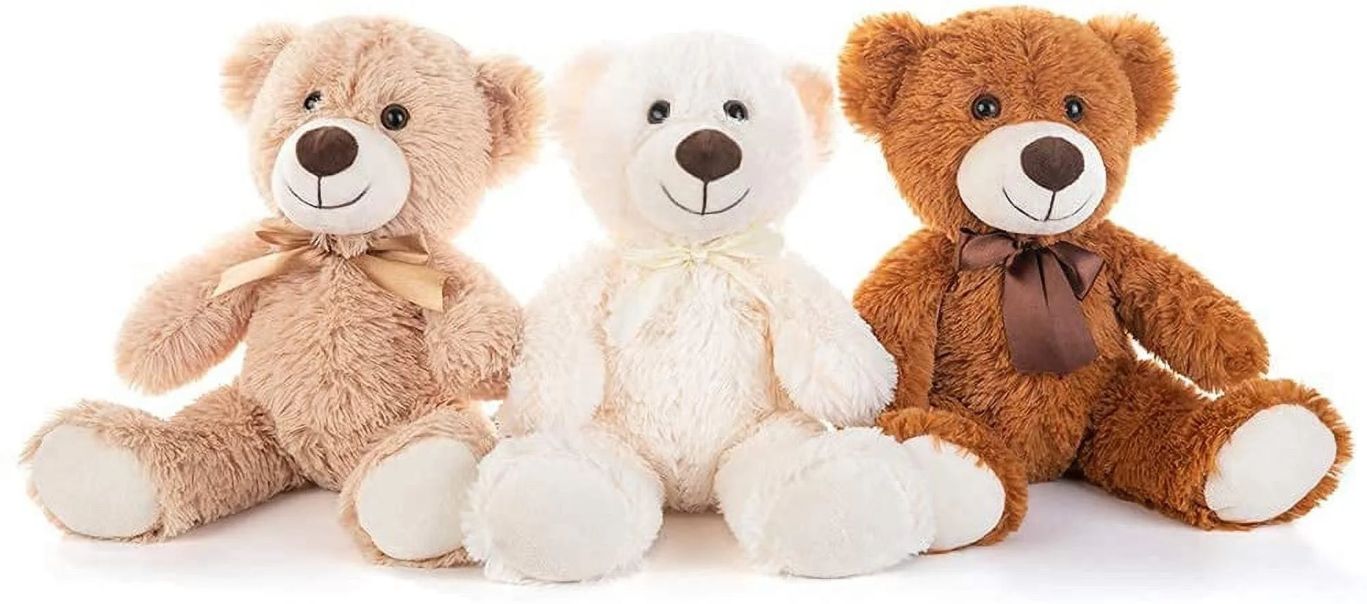 3 Packs Teddy Bear 13.8'' Cute Soft Stuffed Animal Plush Toys