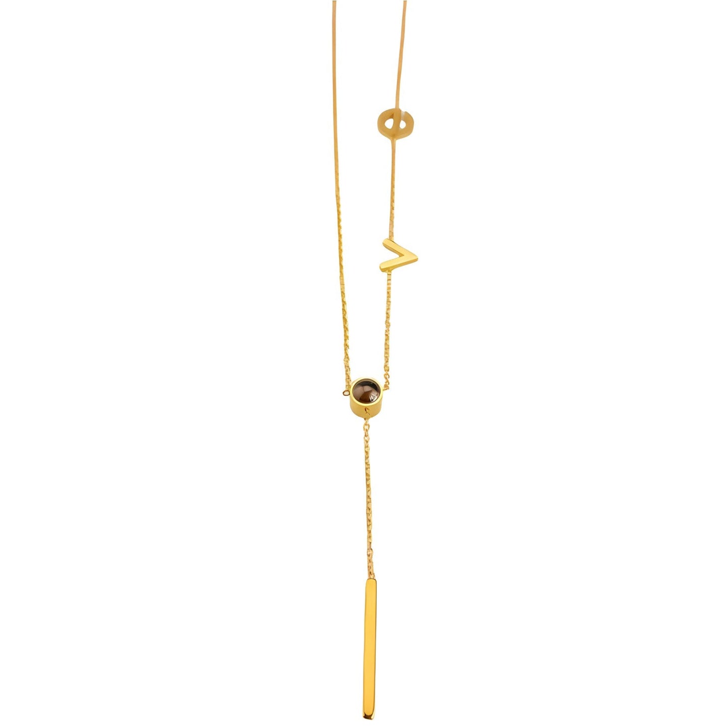Collier Modern Love - Plaqué or 18 carats - BWCL093-00